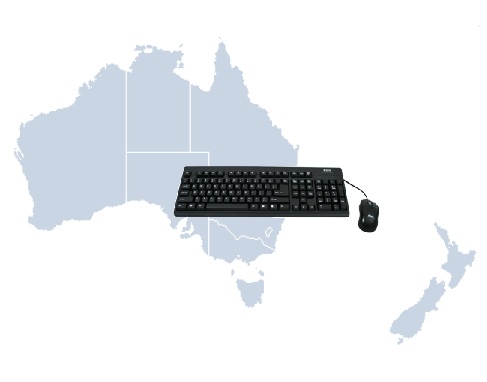 map and keyboard